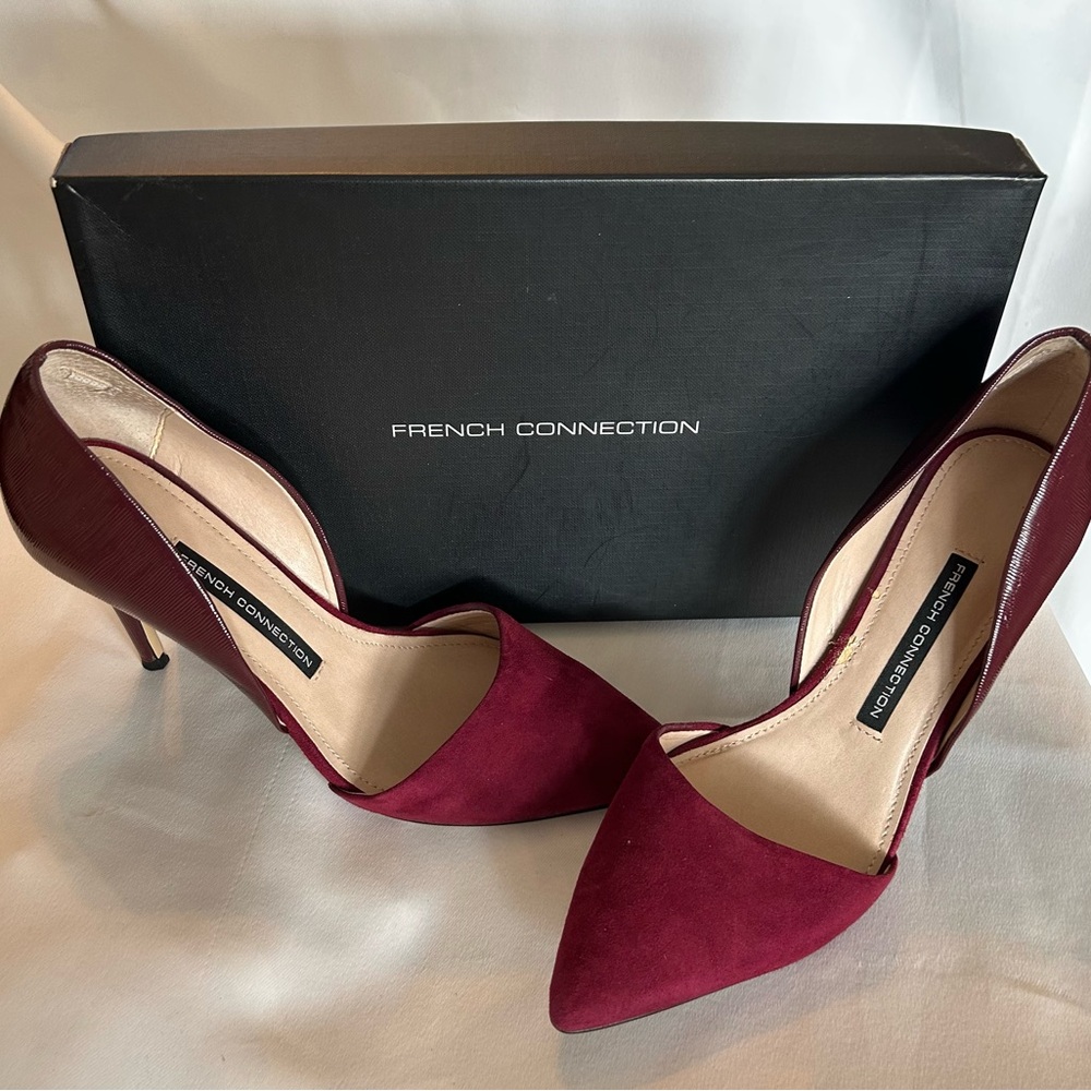 French Connection Burgundy Women's Heels